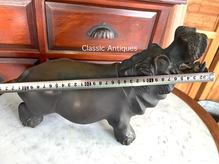 รูปปั้น ฮิปโป ทองเหลืองสะสม รูปที่ 10