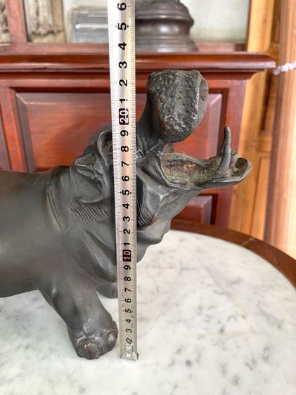 รูปปั้น ฮิปโป ทองเหลืองสะสม รูปที่ 9