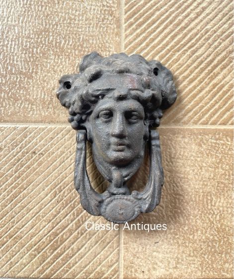 มือจับประตู หน้าแหม่ม เหล็กหล่อสะสม