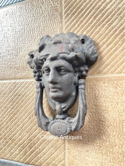 มือจับประตู หน้าแหม่ม เหล็กหล่อสะสม รูปที่ 4