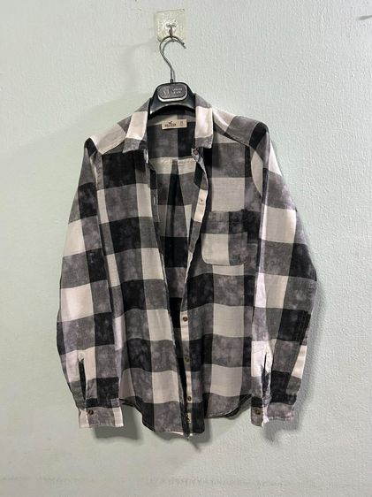 🌈 เสื้อเชิ้ตแขนยาว ลายสก็อต แบรนด์  Hollister แท้💯🌈 รูปที่ 4