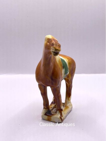 รูปปั้น ม้า ดินเผาเคลือบสะสม รูปที่ 2