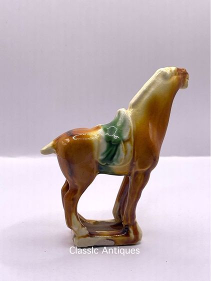 รูปปั้น ม้า ดินเผาเคลือบสะสม รูปที่ 3