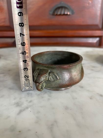 กระถาง หูช้างทองเหลือง สะสม รูปที่ 10