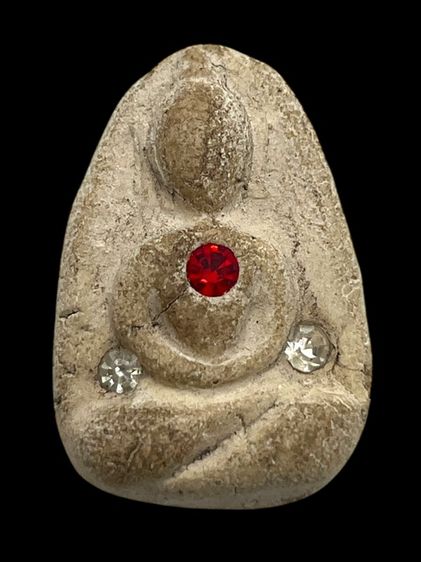 พระสมเด็จพิมพ์ตุ๊กตาวัดพลับ หลัง ครุฑ ประดับพลอย(102) รูปที่ 2