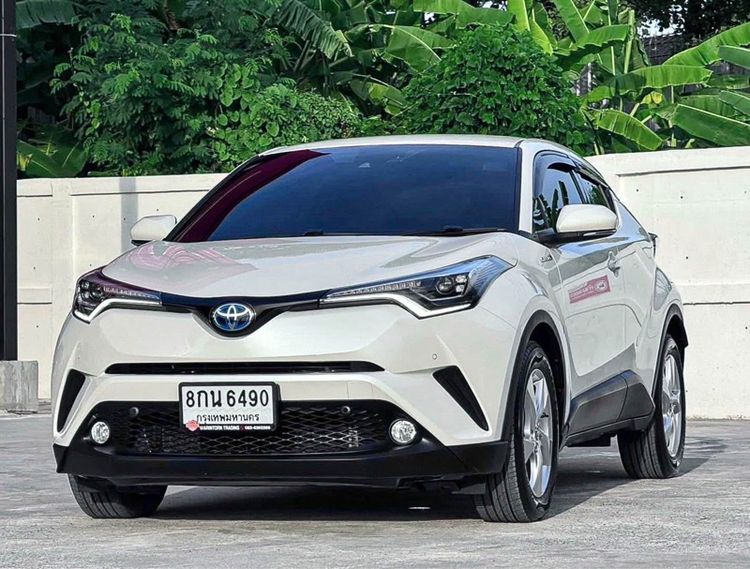 Toyota C-HR 2018 1.8 HV Hi Utility-car ไฮบริด ไม่ติดแก๊ส เกียร์อัตโนมัติ ขาว รูปที่ 3
