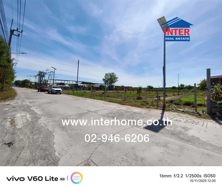 ที่ดินเปล่า 744 ตร.ว. ที่ดิน ซอยเทศบาลบางพลีน้อย ถนนบางนา-ตราด บางบ่อ สมุทรปราการ