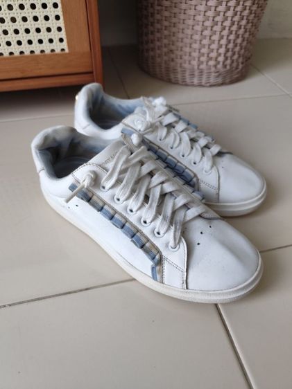 ขาว หนังแท้ UK 3.5 | EU 36 | US 5 อื่นๆ รองเท้าผ้าใบ TORY BURCH size 36ยาวด้านใน 24cm มือสองขายตามสภาพขอคนรับได้