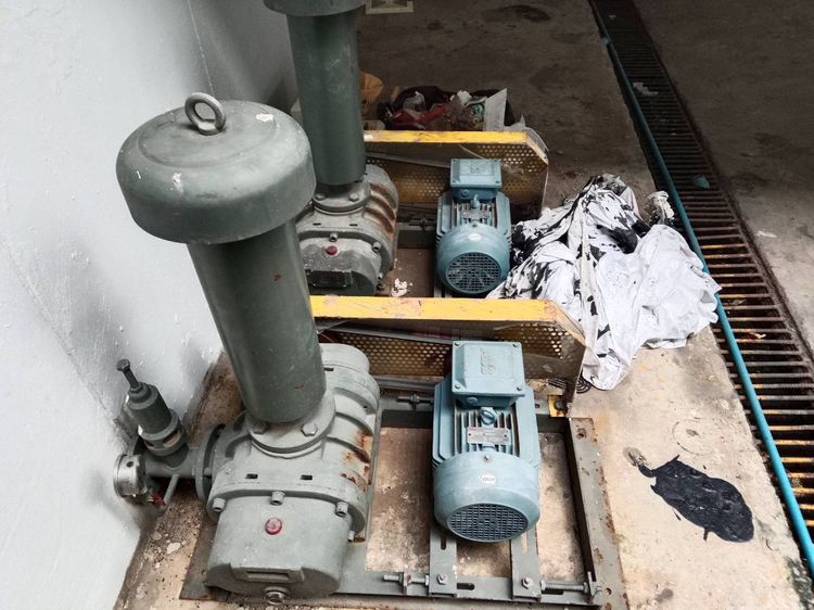 เครื่องเป่าลมเติมอากาศ รูทโบลเวอร์ Three lobe roots blower รุ่น grb