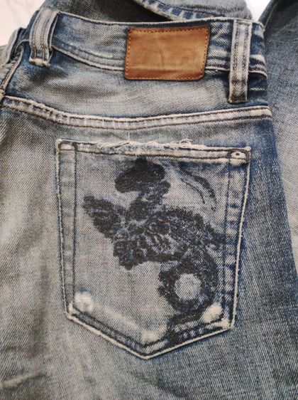 ยีนส์ DIESEL👖🇮🇹ปักมังกร รูปที่ 9