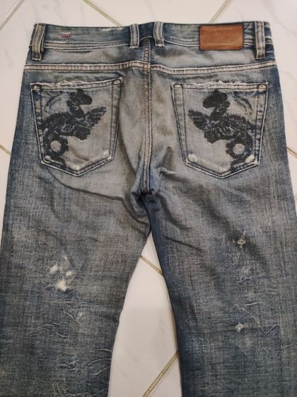 ยีนส์ DIESEL👖🇮🇹ปักมังกร รูปที่ 6