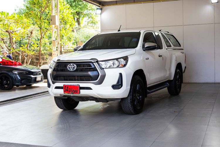 Toyota Hilux Revo 2021 Smart Cab 2.4 Entry Prerunner Pickup ดีเซล ไม่ติดแก๊ส เกียร์อัตโนมัติ ขาว รูปที่ 3