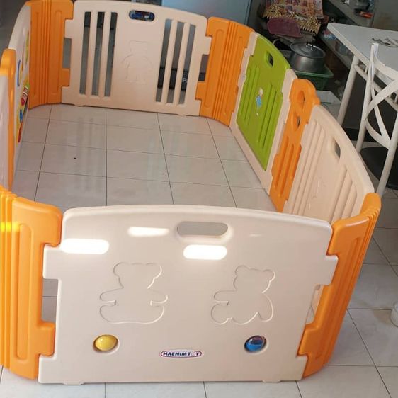 อุปกรณ์เพื่อสุขภาพและความปลอดภัย ขาย คอกกั้นเด็กเกาหลี ยี่ห้อเฮนิม Haenim Size M มือสอง