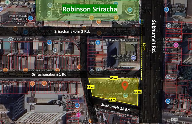 📣(เจ้าของขายเอง) ขายที่ดินติดถนนสุขุมวิท 1 ไร่ ใจกลางเมืองศรีราชา📣
