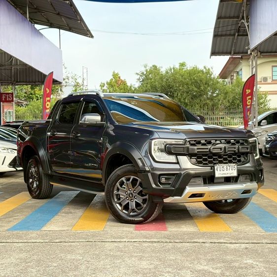 รถ Ford Ranger 2.0 Bi-Turbo Hi-Rider Wildtrak สี เทา