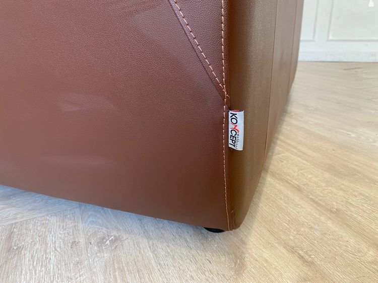 โซฟา 2 ที่นั่ง เบาะหนังเเท้ ผิวสัมผัส สีน้ำตาล ยี่ห้อ KONCEPT รูปที่ 12