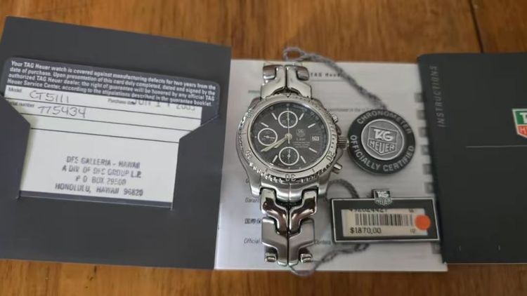 Tag Heuer Link G2 Auto Chronograph Black Dial CT5111🇨🇭🇨🇭
 รูปที่ 13