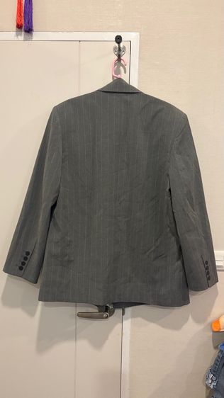 เบเซอร์ Zara Oversize Pinsrripe สีเทา  รูปที่ 4