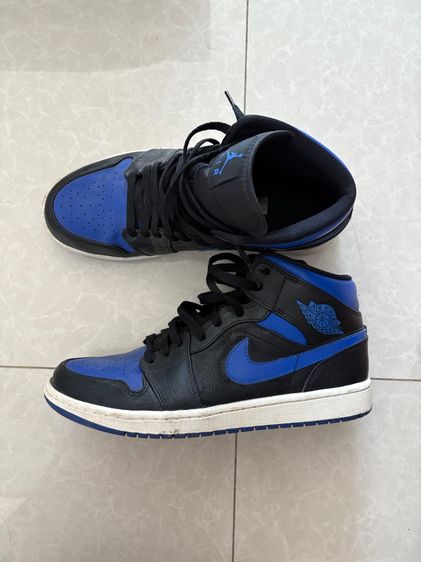 Air Jordan I Mid Hyper Royal 10 US สภาพดีใส่น้อยไม่มีกล่องซื้อมาจากอเมริกา รูปที่ 2