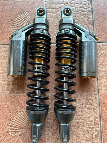 โช๊ค OKD ใส่ PCX ตัวมีดิสหลัง 