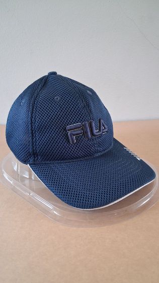 หมวกแก๊ป FILA สีกรมท่า เนื้อตาข่ายเส้นใย poly รูปที่ 3