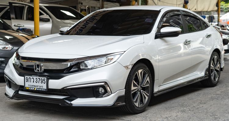 Honda Civic 2020 1.5 Turbo Sedan เบนซิน ไม่ติดแก๊ส เกียร์อัตโนมัติ ขาว รูปที่ 2