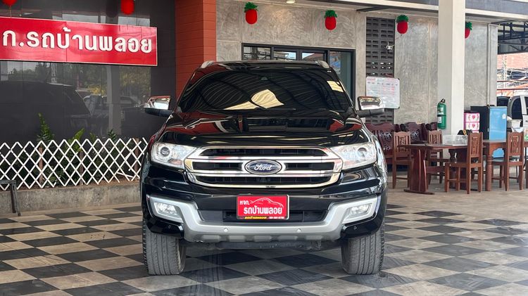 Ford Everest 2019 2.2 Titanium+ Utility-car ดีเซล ไม่ติดแก๊ส เกียร์อัตโนมัติ ดำ รูปที่ 2
