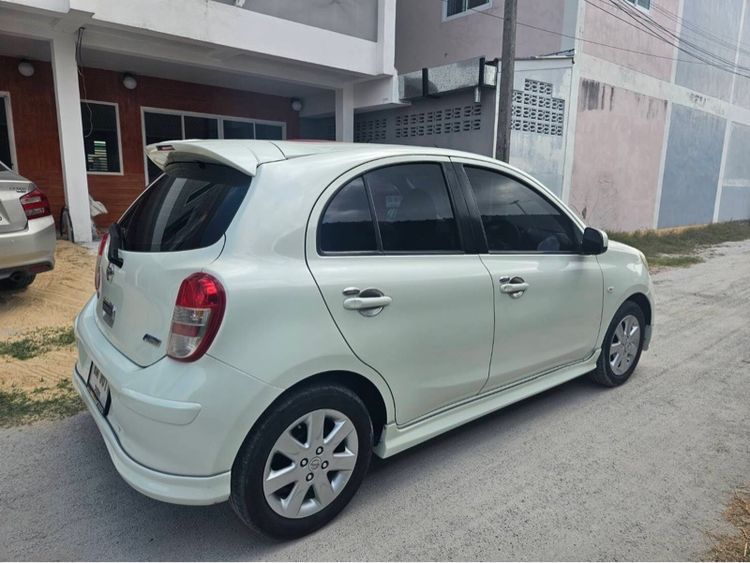 Nissan March 2013 1.2 E Sedan เบนซิน เกียร์อัตโนมัติ ขาว รูปที่ 4