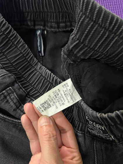 🌈👖กางเกงยีนส์ดำผ้าฟอก (Washed Denim) 👉สไตล์ลำลองเกาหลี🌈 รูปที่ 7