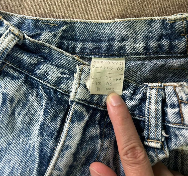 🌈👖กางเกงยีนส์ผ้าฟอก (Washed Denim) แท้💯👉งานญี่ปุ่น💯🌈 รูปที่ 8