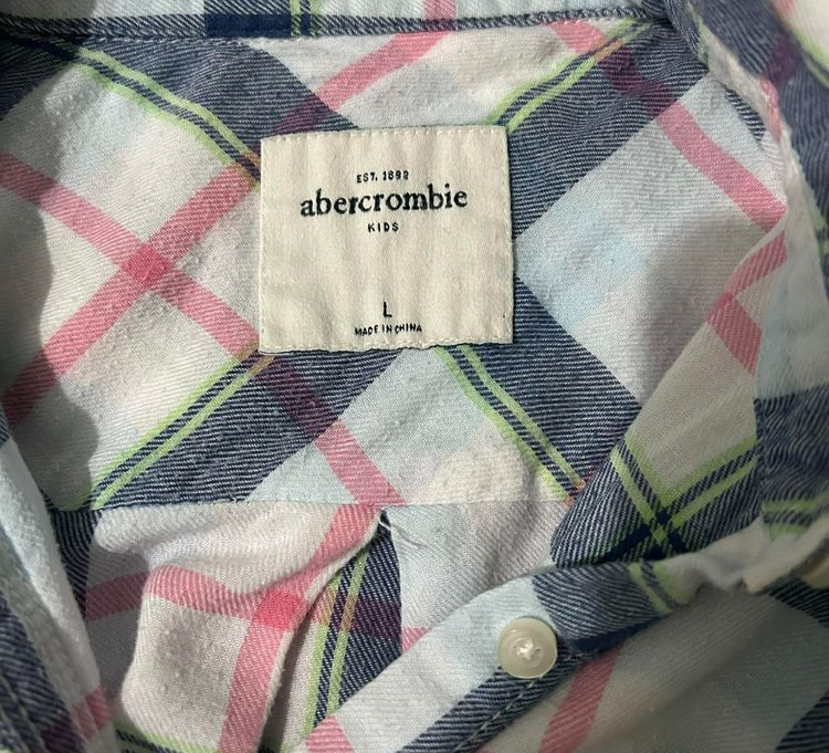 🌈 เสื้อเชิ้ตแขนยาว ลายสก็อต แบรนด์  abercrombie แท้💯🌈 รูปที่ 5