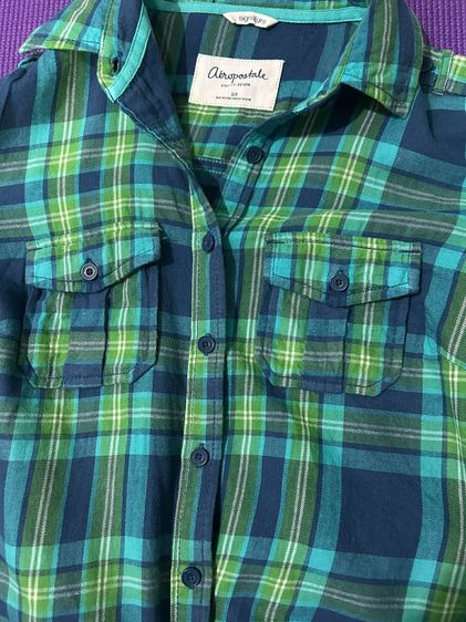 🌈 เสื้อเชิ้ตแขนยาว ลายสก็อต แบรนด์แท้💯🌈 รูปที่ 8