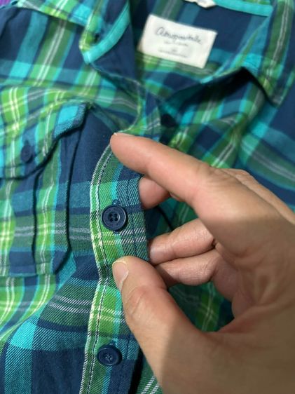 🌈 เสื้อเชิ้ตแขนยาว ลายสก็อต แบรนด์แท้💯🌈 รูปที่ 7