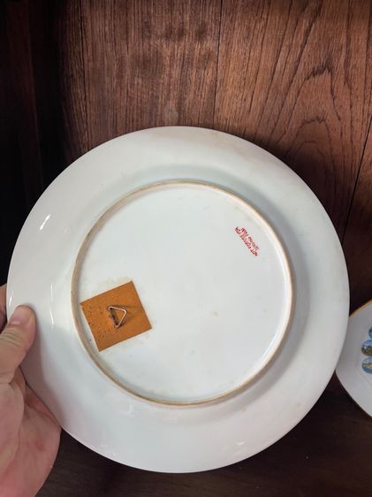 จานกระเบื้อง งานยุโรป เก่าสะสม รูปที่ 5