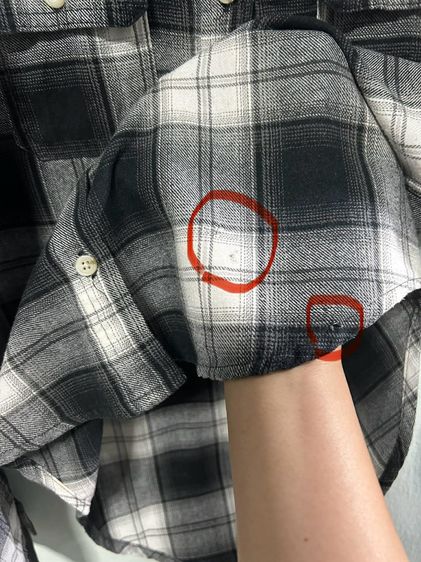 ❌หมด❌ 🌈เสื้อเชิ้ตแขนยาว ลายสก็อต แบรนด์ Mossimo แท้💯🌈 รูปที่ 8