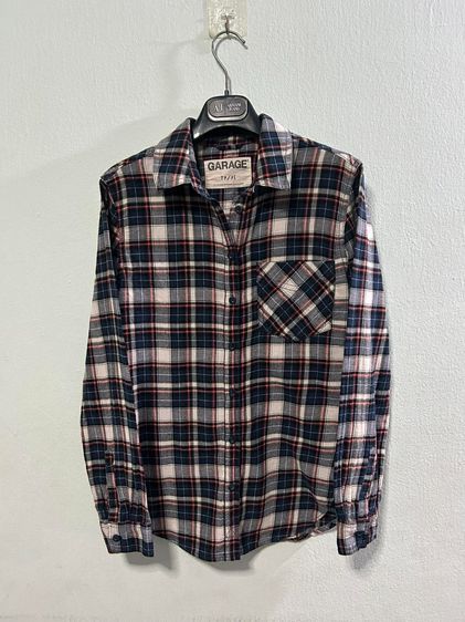 🌈 เสื้อเชิ้ตแขนยาว ลายสก็อต แบรนด์ garageแท้💯🌈 รูปที่ 3