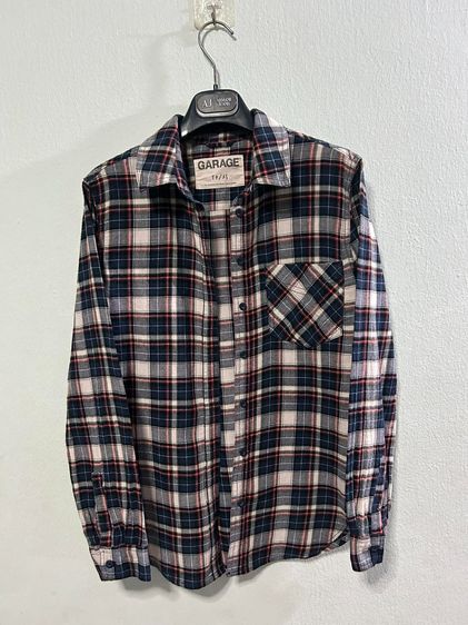 🌈 เสื้อเชิ้ตแขนยาว ลายสก็อต แบรนด์ garageแท้💯🌈 รูปที่ 4