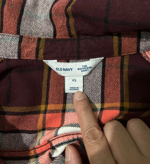 ❌หมด❌🌈 เสื้อเชิ้ตแขนยาว ลายสก็อต แบรนด์ Old Navy(โอลด์ เนวี)แท้💯🌈 รูปที่ 6
