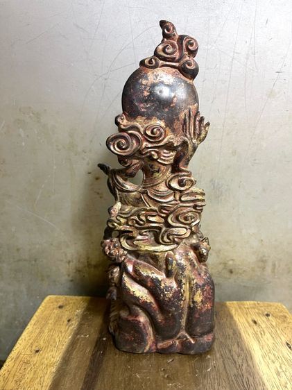 เจ้าแม่กวนอิม นั่งบัลลังมังกร ทองเหลือง สะสม รูปที่ 5