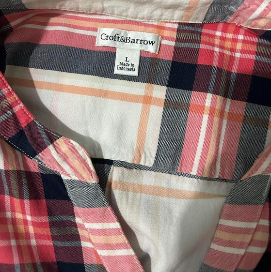 🌈 เสื้อเชิ้ตแขนยาว ลายสก็อต แบรนด์ Croft Barrow(ครอฟท์แอนด์บาร์โรว์) แท้💯🌈 รูปที่ 6