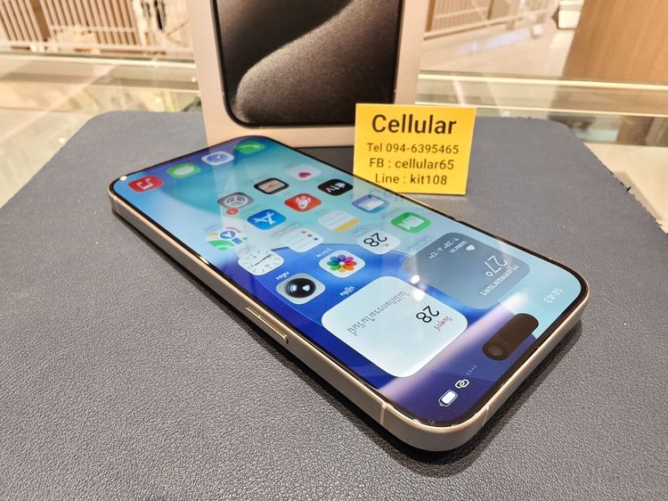 (ติดจอง)iPhone 15 Pro Max 512GB สภาพสวยมาก เครื่องไทย ครบกล่อง รูปที่ 9