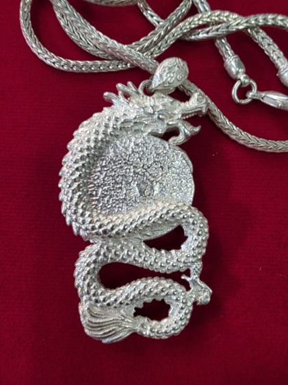 สร้อยสีเงิน หนักๆ จี้สีทอง รูปมังกร สวยหายาก สร้างน้อย สวย น่าสะสม ขายตามสภาพ ของที่บ้าน พร้อมส่งครับ รูปที่ 5