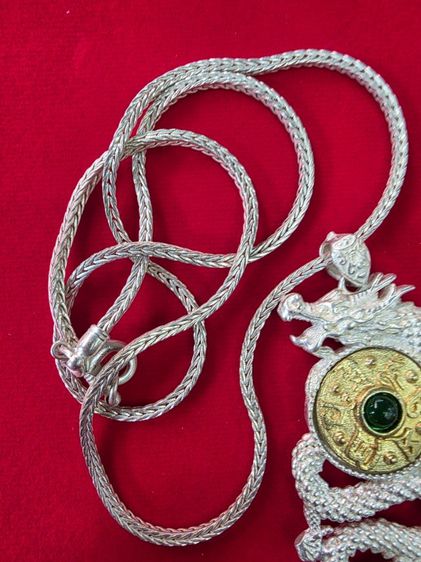 สร้อยสีเงิน หนักๆ จี้สีทอง รูปมังกร สวยหายาก สร้างน้อย สวย น่าสะสม ขายตามสภาพ ของที่บ้าน พร้อมส่งครับ รูปที่ 2