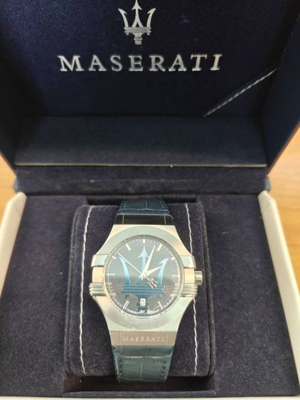 เงิน อื่นๆ นาฬิกา มือสอง Maserati รุ่น R8851108015 Potenza Quartz Men's Watch แท้