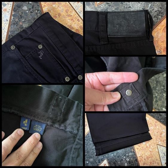 🔰Polo Ralph Lauren 🐎  -Super black เอว49-50 รูปที่ 5