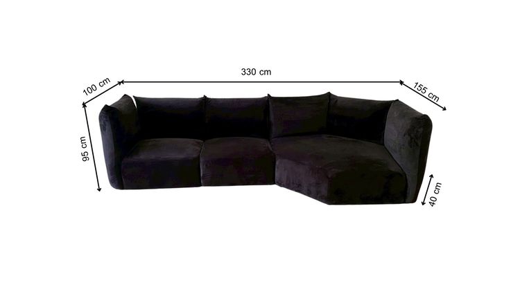 โซฟา 3 ที่นั่ง เบาะผ้า สีเทา สไตล์อิตาลี ยี่ห้อ Standard รูปที่ 8