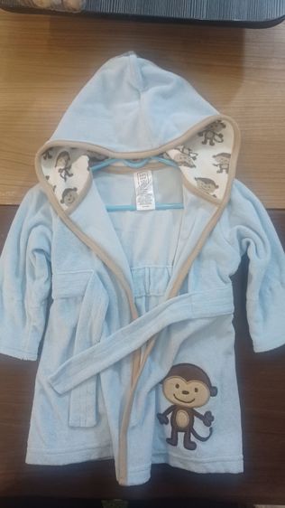 แขนยาว ฟ้า ฟรีไซส์ เสื้อแจ็คเก็ต | เสื้อคลุม เสื้อคลุมอาบน้ำเสื้อคลุมกันหนาว สำหรับเด็ก 0-9 เดือน