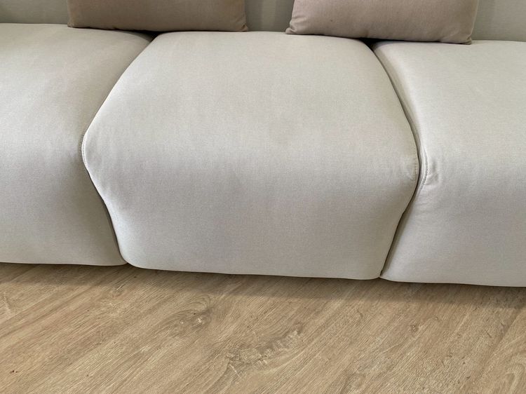 โซฟา 3 ที่นั่ง เบาะผ้า สีเทา (สินค้าใหม่)  รูปที่ 7