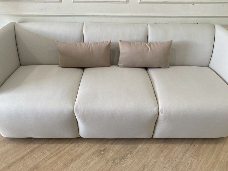 โซฟา 3 ที่นั่ง เบาะผ้า สีเทา (สินค้าใหม่)  รูปที่ 5