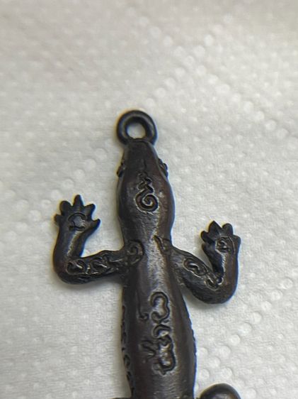 พญาจิ้งจกเรียกทรัพย์ รุ่น 7 เนื้อทองแดง หลวงปู่หลิว วัดไร่แตงทอง ปี 2537 รูปที่ 2